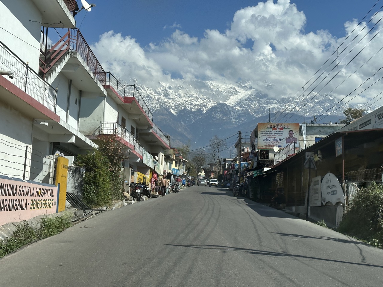 While driving to the airport I realized there were some great views out the back of the taxi