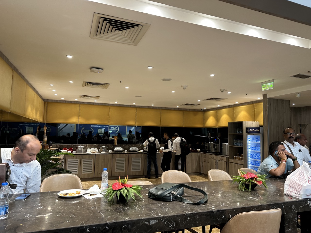 Main buffet area in the Encalm Lounge