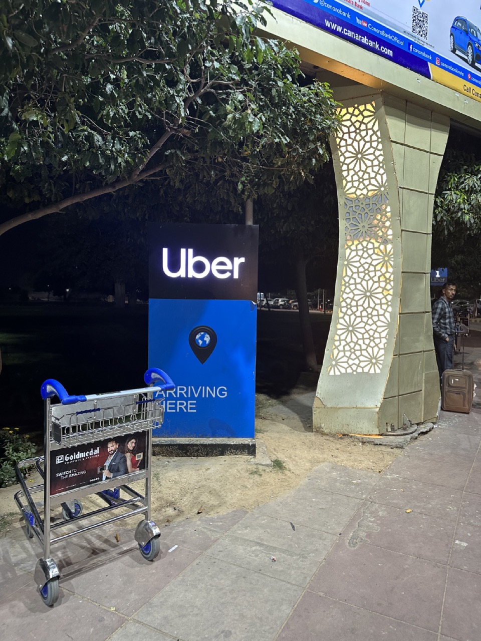 I took an Uber from the Jaipur airport to my hotel. There was even a dedicated Uber pickup area