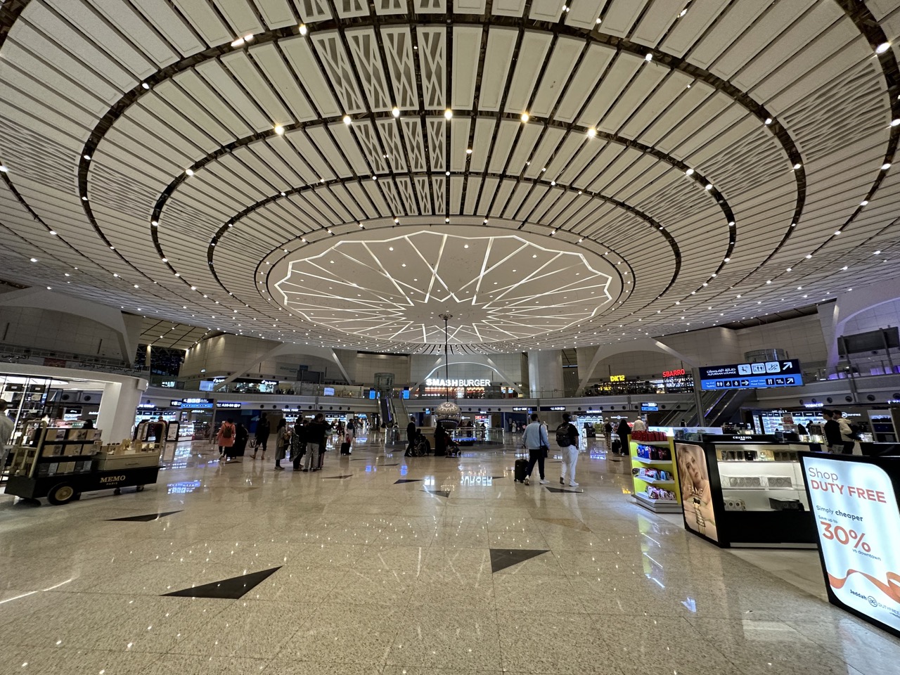 The central area of Jeddah Airport Terminal 1