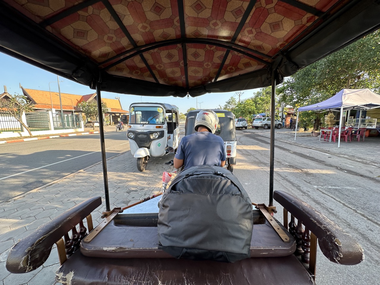 I was picked up by a tuk tuk driver from my hotel